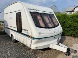 Super rulota Elddis Salvington 2001 off camping boiler gaz, acumulator, 1150kg mma neinmatriculata impecabila pentru anul ei — miniatura 9