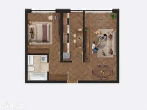 Bloc nou, 2 camere, spatii verzi, Str. Stelelor, direct dezvoltator — miniatura 5