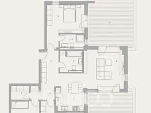 Penthouse 107 mp utili 2 terase 32 mp fiecare zona Turnisor Sibiu — miniatura 5