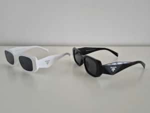Ochelari de soare Prada alb/negru