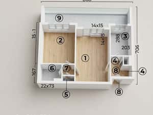 Prima inchiriere, 2 camere, masina de spalat vase, Parcul Circului — miniatura 3