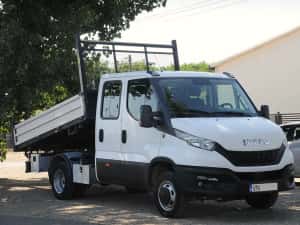 IVECO Daily 35C16 Doka Basculabil/cutie Cabina dubla 7 locuri 2022 3.0HPi 160 CP E6 6 trepte AC bena 3 m cat. B, unic proprietar — miniatura 3