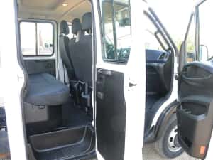 IVECO Daily 35C16 Doka Basculabil/cutie Cabina dubla 7 locuri 2022 3.0HPi 160 CP E6 6 trepte AC bena 3 m cat. B, unic proprietar — miniatura 9