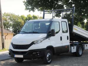 IVECO Daily 35C16 Doka Basculabil/cutie Cabina dubla 7 locuri 2022 3.0HPi 160 CP E6 6 trepte AC bena 3 m cat. B, unic proprietar — miniatura 10