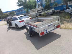 Remorca auto 750 kg  basculabila ,auto,atv apicola — miniatura 1