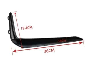 Trim ornament bara M proiector ceata negru lucios Bmw Seria 5 g30 g31 — miniatura 2