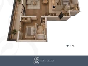 Apartament 3 camere cu terasă. Vânzare directă de la dezvoltator.