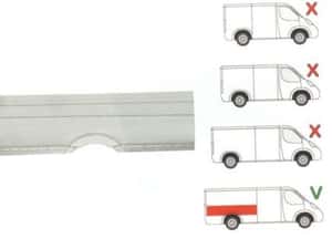Aripa spate Mercedes Sprinter/ Vw Crafter,2006-Partea Dreapta, Spatiu De Incarcare =4700 Mm, Inaltime Pana La geam — miniatura 4