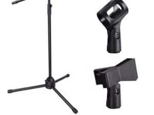 Stativ Microfon Trepied Reglabil Pliabil Suport Podea Tip Girafa — miniatura 5