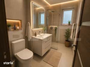Apartament 2 camere, 50 mp, parcare subterana inclusa, balcon, zona Su — miniatura 5