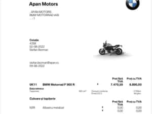 Vand motocicleta Bmw f 900 r 2022 unic proprietar fara accident — miniatura 5