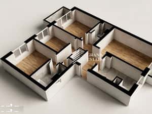 Apartament cu 4 camere | 89,2 mp | 2 bai | 2 Balcoane | Dunavat 14 | D — miniatura 1
