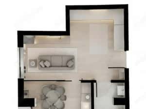 Apartament cu o cameră finisat , 37 mp, Gheorgheni – Str. Sopor — miniatura 6