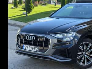 AUDI Q8 SLine 2020 3 0 225Cp E6 Hybrid Automat Quattro Soft Clouse Panoramic Ful Led 155000 km Impecabil