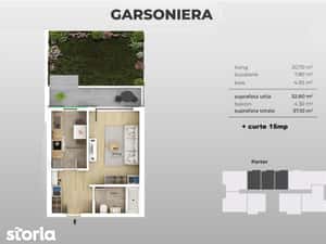 Metrou Aparatorii Patriei (1km) - garsoniera cu curte proprie — miniatura 4