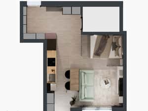 Apartament 1 Cameră | 42 mp | Complex Comat Towers — miniatura 5