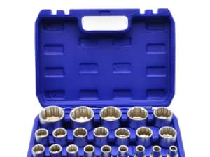 Set tubulare bihexagonale 12 laturi/colturi  1/2 8-36mm 21 piese — miniatura 5