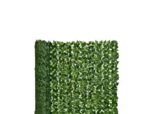 Gard/Paravan artificial verde cu frunze, decorativ 300x100cm/3x1m — miniatura 4