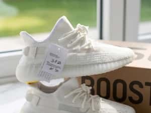 Adidasi Yeezy Boost 350 V2 White Alb Premium — miniatura 6