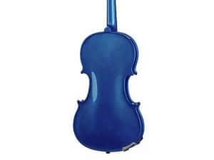Vioara clasica din lemn marime 4/4 Albastru Alb Negru toc inclus — miniatura 5