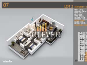 Apartament 3 Camere Decomandat, 2 balcoane, Comision 0%, Pallady — miniatura 4