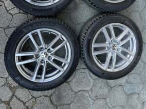Jante 5x112mm, anvelope 215/55 R17, Vw, Audi Seat Skoda Mercedes — miniatura 2