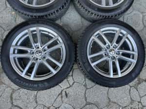 Jante 5x112mm, anvelope 215/55 R17, Vw, Audi Seat Skoda Mercedes — miniatura 4