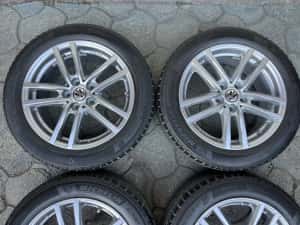 Jante 5x112mm, anvelope 215/55 R17, Vw, Audi Seat Skoda Mercedes — miniatura 5