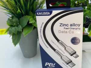 Cablu de date Kakusiga, USB tip C - Lightning, 20W, 2.4A, 1.20 m — miniatura 2