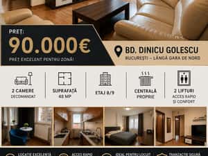 Apartament 2 camere de vanzare, Gara de Nord, Bucuresti