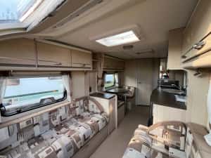 Rulota Swift Eccles Lux 2012 Neinmatriculata 5 locuri Alko ATC, Baie mare spate Cabina dus plastic Off camping Acumulator — miniatura 4