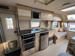 Rulota Swift Eccles Lux 2012 Neinmatriculata 5 locuri Alko ATC, Baie mare spate Cabina dus plastic Off camping Acumulator — miniatura 6