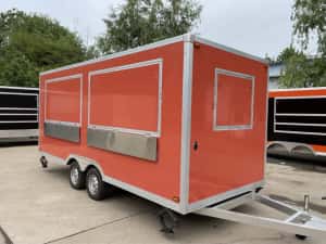 Rulota Comerciala Street Food Truck, Rulota Street Food Trailer Mobil — miniatura 5