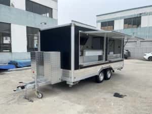Rulota Comerciala Street Food Truck, Rulota Street Food Trailer Mobil — miniatura 9