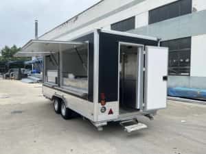 Rulota Comerciala Street Food Truck, Rulota Street Food Trailer Mobil — miniatura 10