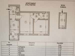 Apartament 2 camere Negru Voda, parter, confort 1, centrala, BOXA — miniatura 6