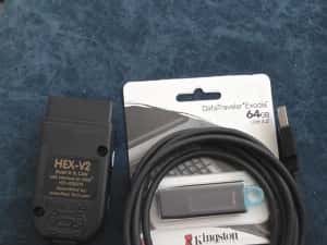 Tester Auto HEX-CAN V2 MQB Romana Engleza VCDS Diagnoza Auto Pro VAG — miniatura 2