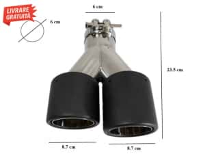Tobe Ornamente Sistem de evacuare Carbon Fiber Finisaj Mat 6cm/2.36inc — miniatura 3