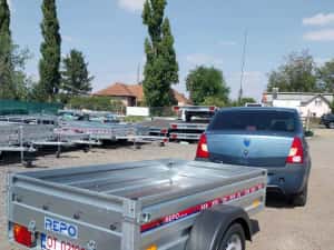 Remorcă REPO 750 kg – cu acte RAR, număr roșu și asigurare valabilă — miniatura 1