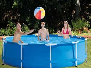 Piscina Bestway Familie Copii Rotunda Gradina Cadru Metal 305 x 76cm + POMPA FILTRARE APA + LIVRARE GRATUITA  DB — miniatura 9