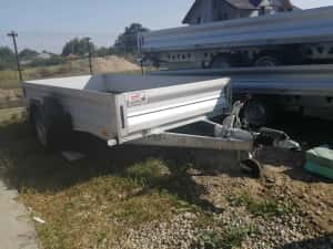 Remorca auto noua,1 ax si sistem de franare 750-1800 kg,categoria B — miniatura 1