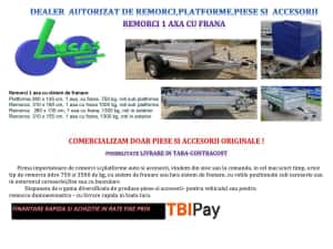 Remorca auto noua,1 ax si sistem de franare 750-1800 kg,categoria B — miniatura 8