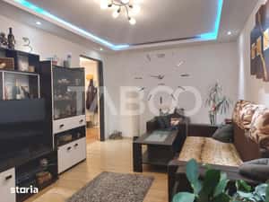 Apartament 55 mpu mobilat utilat 3 camere 2 balcoane pivnita Cisnadie — miniatura 6