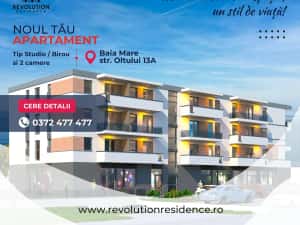 COMISION 0% -Tip Studio Birou - 2 camere - Oltului 13A, Baia Mare