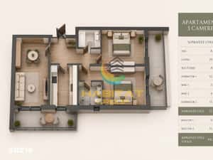 Apartament 3 camere - 15 min metrou N.Teclu — miniatura 5