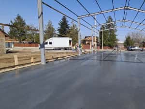 Turnare beton elicopterizat, finisat cu elicopter și cuart — miniatura 7