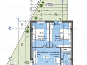 Apartament 3 camere cu gradina privata | Parter | 64 mp utili + 55 mp