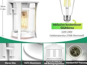 Lampă de exterior Lamomo cu senzor de mișcare, 3 moduri — miniatura 9