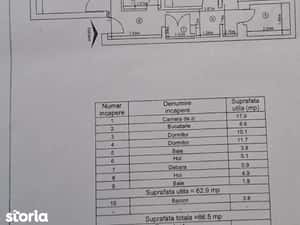 De vânzare – 3 camere decomandat, Frumoasa Str Neptun — miniatura 6