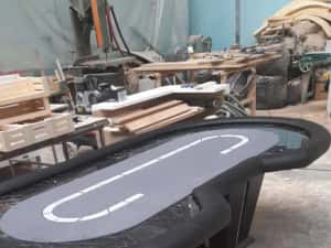 Mese de poker - intrare de dealer, racetrack marmura (CT) — miniatura 2